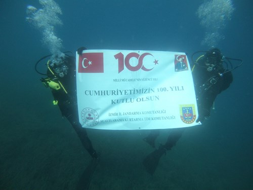 Jandarmadan 100. Yıl Anısına Sualtı Dalışı